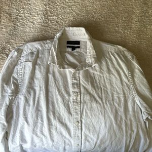 Linen Banana Republic Untucked Fit Button Down Shirt